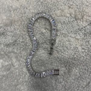 Baguette tennis bracelet cubic zirconia